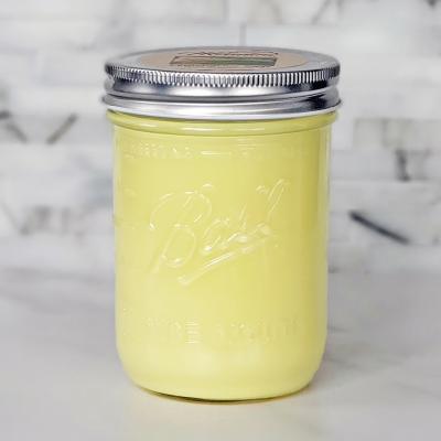 Lemongrass Sage Mason Jar Soy Candle 16 oz.