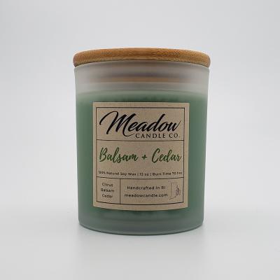 Meadow Candle Co. Balsam and Cedar Soy Candle 12 oz.