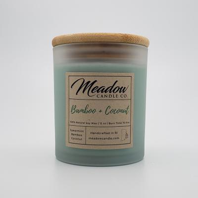Meadow Candle Co. Bamboo and Coconut Soy Candle 12 oz.
