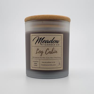 Meadow Candle Co. Log Cabin Soy Candle 12 oz.