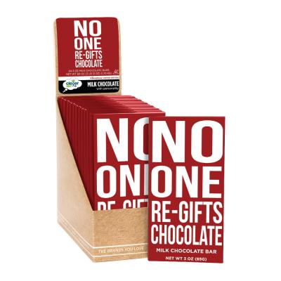 Clever Candy "No One Regifts Chocolate" Milk Chocolate Bar 3 oz.