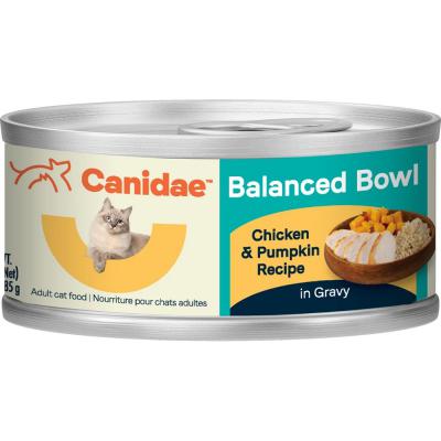 Canidae Balanced Bowl Chicken and Pumpkin Recipe in Gravy Wet Cat Food 3 oz. Can