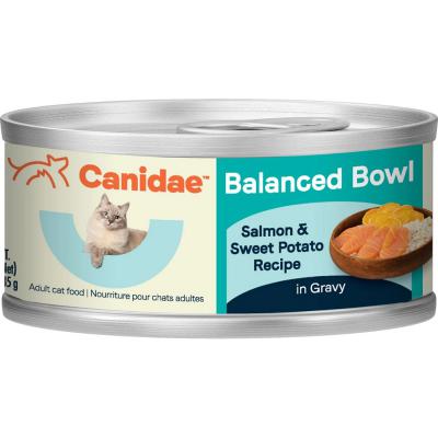 Canidae Balanced Bowl Salmon and Sweet Potato Recipe in Gravy Wet Cat Food 3 oz. Can