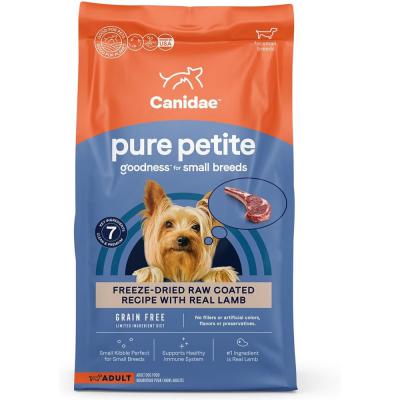 Canidae Pure Petite Adult Small Breed Grain-Free Freeze-Dried Raw Coated Lamb Dry Dog Food 4 lb.
