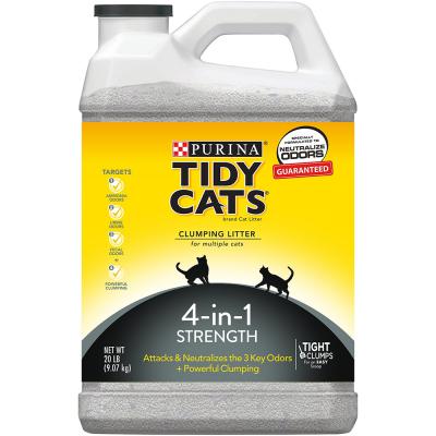 Tidy Cats Clumping Litter For Multiple Cats 4-in-1 Strength 20 lb.