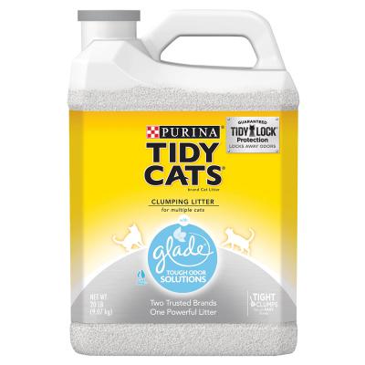 Tidy Cats Clumping Litter For Multiple Cats With Glade 20 lb.