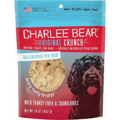 Charlee Bear Original Crunch Turkey Liver & Cranberries 16 oz.