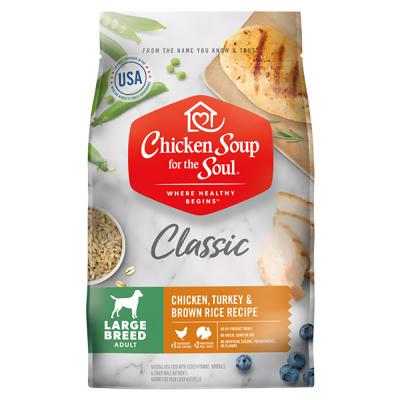Chicken Soup Large Breed Adult Chicken, Turkey & Brown Rice Recipe 28 lb.