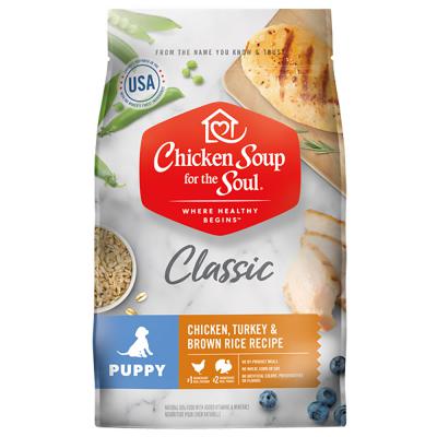 Chicken Soup Puppy Chicken, Turkey & Brown Rice Recipe 28 lb.