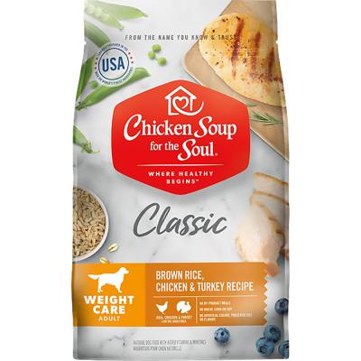Chicken Soup Weight Care Dog Brown Rice, Chicken & Turkey Recipe 28 lb.