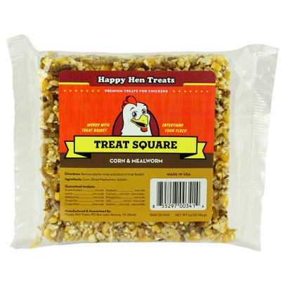 Happy Hen Treats Treat Square Corn & Mealworm