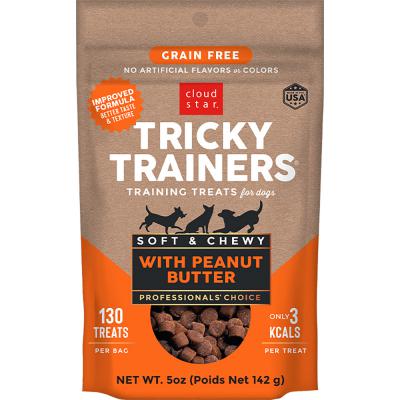 Cloud Star Tricky Trainers Chewy Treats Grain Free Peanut Butter 5 oz.