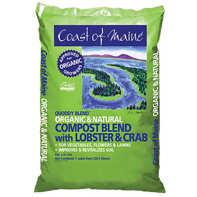 Coast Of Maine Quoddy Blend Organic Lobster Compost 1 Cf.