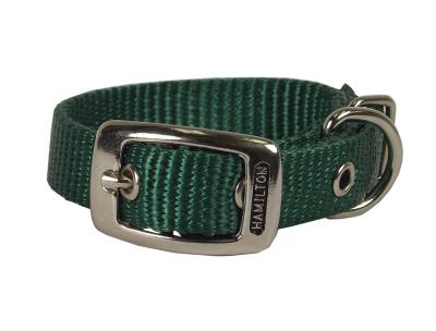 Nylon Dog Collar 5/8 X 18 In Hunter Green