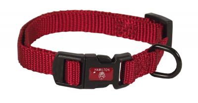 Nylon Dog Collar ADJ 3/8 X 7-12 In Red