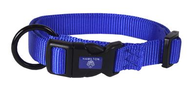 Nylon Dog Collar ADJ 1 X 18-26 In Blue
