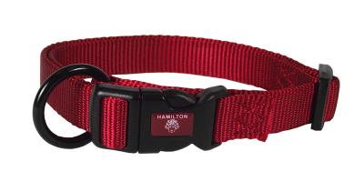 Nylon Dog Collar ADJ 5/8 X 12-18 In Red