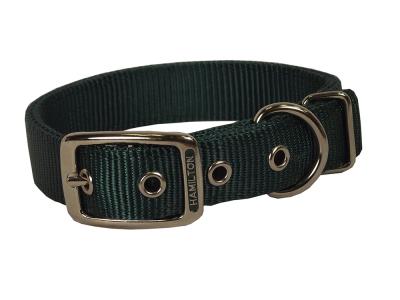 Nylon Dog Collar 1 X 20 In Hunter Green