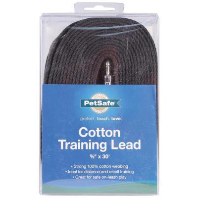 Training Lead 5/8 X 30 Cotton Black