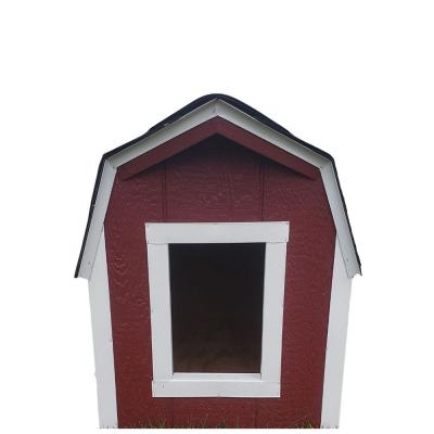 Wooden Dog House Dutch Red & White Small