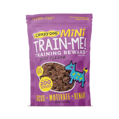 Crazy Dog Mini Train-Me! Beef Flavor Training Treats 4 oz.