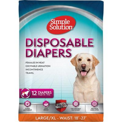 Simple Solution Disposable Diapers Medium 12 Count