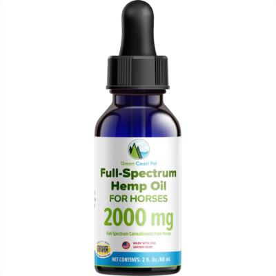 Green Coast Pet Full Spectrum Hemp Oil for Horses 2000 mg