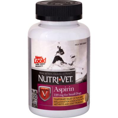 Nutri-Vet Aspirin Small Dog 120 mg 100 Count