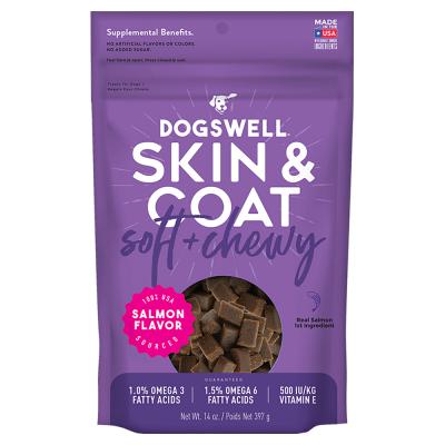 Dogswell Soft and Chewy Salmon Skin and Coat 14 oz.