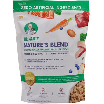 Dr. Marty Nature's Blend Freeze-Dried Raw Dog Food 16 oz.