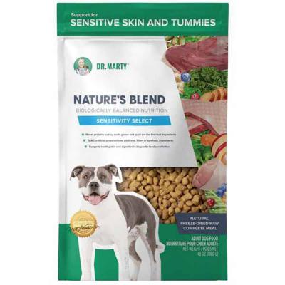 Dr. Marty Nature's Blend Sensitivity Select Freeze-Dried Raw Dog Food 48 oz.