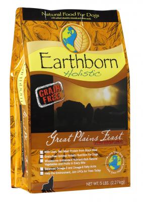 Earthborn Holistic Great Plains Feast Natural Grain-Free Dog Food 4 lb.