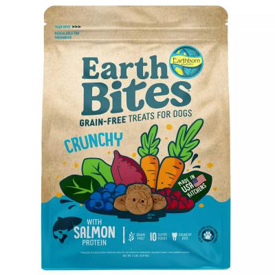 Earthborn EarthBites Crunchy Grain-Free Dog Treats Salmon 2 lb.
