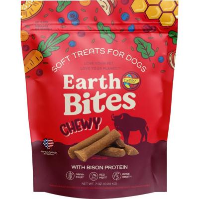 Earthborn EarthBites Chewy Grain-Free Soft Dog Treats Bison 7 oz.