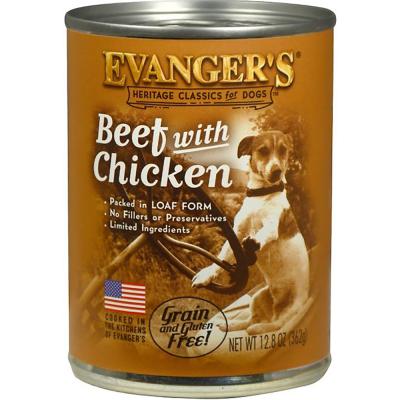 Evangers Grain-Free Beef with Chicken 12.5 oz.