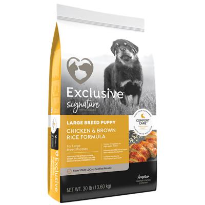 Exclusive Large Breed Puppy Chicken & Brown Rice 30 lb.