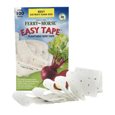 Ferry Morse Vegetable Easy Tape Plantable Seed Tape Beet Dark Detroit Red 100 Seeds