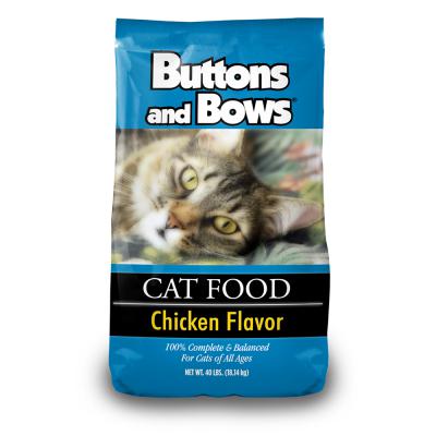 Buttons and Bows Cat Food Chicken Flavor 40 lb.