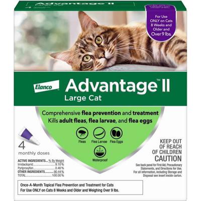 Advantage II Large Cat 4 Doses