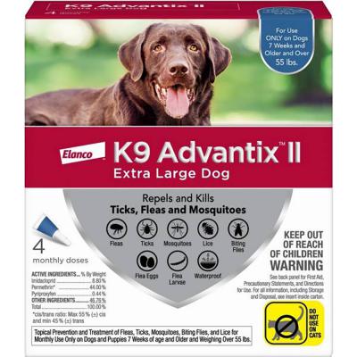 K9 Advantix II Extra Large Dog 4 Doses