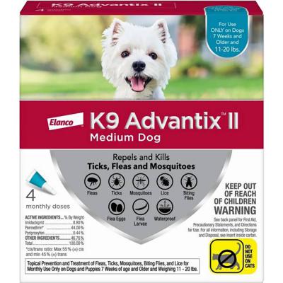 K9 Advantix II Medium Dog 4 Doses