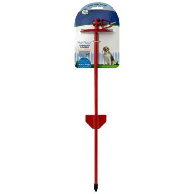 Four Paws Walk-About 21 In. Heavy Duty Tie-Out Stake Medium Weight For Dogs Under 50 Lbs.