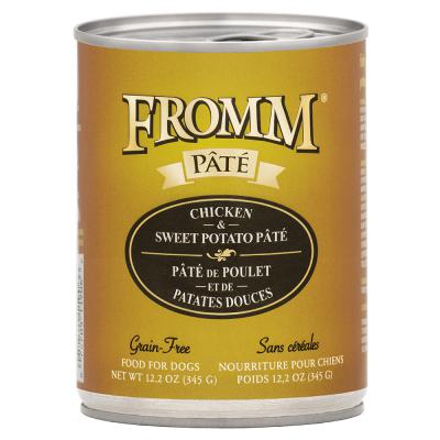 Fromm Chicken & Sweet Potato Pate Grain Free Dog Food 12.2 oz.
