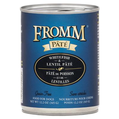 Fromm Whitefish & Lentil Pate Grain Free Dog Food 12.2 oz.