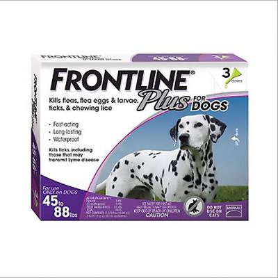 FRONTLINE PLUS DOG 45-88 lb. 3PK