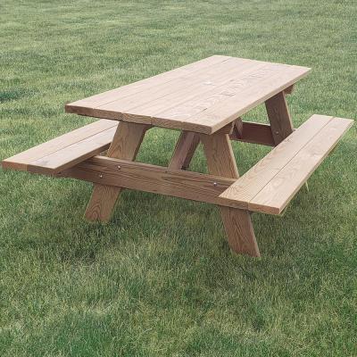 Wooden Picnic Table With Benches 6 Ft.