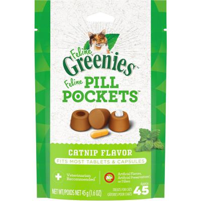 Feline Greenies Pill Pockets Catnip Flavor 1.6 oz.