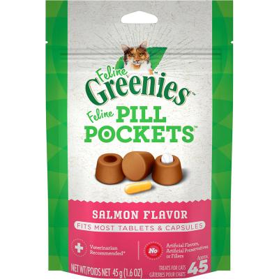 Feline Greenies Pill Pockets Salmon 1.6 oz.