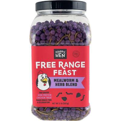 Happy Hen Free Range Feast Mealworm & Herb Blend 