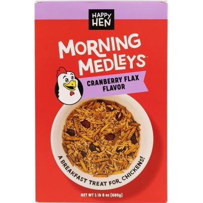 Happy Hen Morning Medleys Cranberry Flax Flavor For Chickens 1 lb.